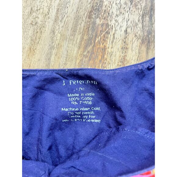 J.Peterman Women's Embroidered Paisley Beaded Sequin Tunic Top Size Medium - Picture 3 of 4